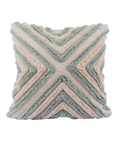 Soft Green Moroccan Tufted Cushion Cover