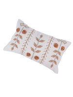 Load image into Gallery viewer, Rust Cotton Embroidered Cushion Cover
