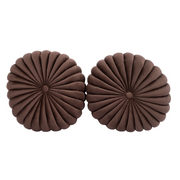 Round  Decorative Pillow Brown (Set of 2)