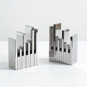 Silver Crystal Bookends