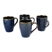 Blue Designer Mugs Set (Set Of 4)