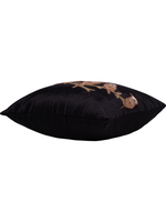 Load image into Gallery viewer, Velvet Black Color Beaded Sequin Cushion Cover
