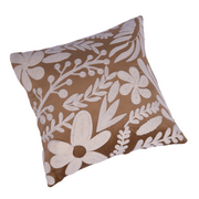 Floral Hue Cushion Cover Golden (Set Of Two)
