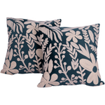 Load image into Gallery viewer, Floral Hue Cushion Cover Green  (Set Of Two)
