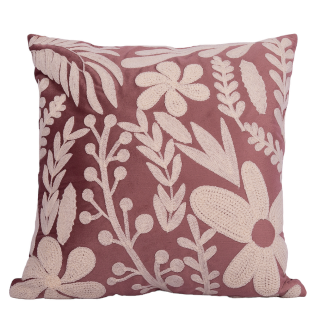 Floral Hue Cushion Cover Pink (Set Of Two)