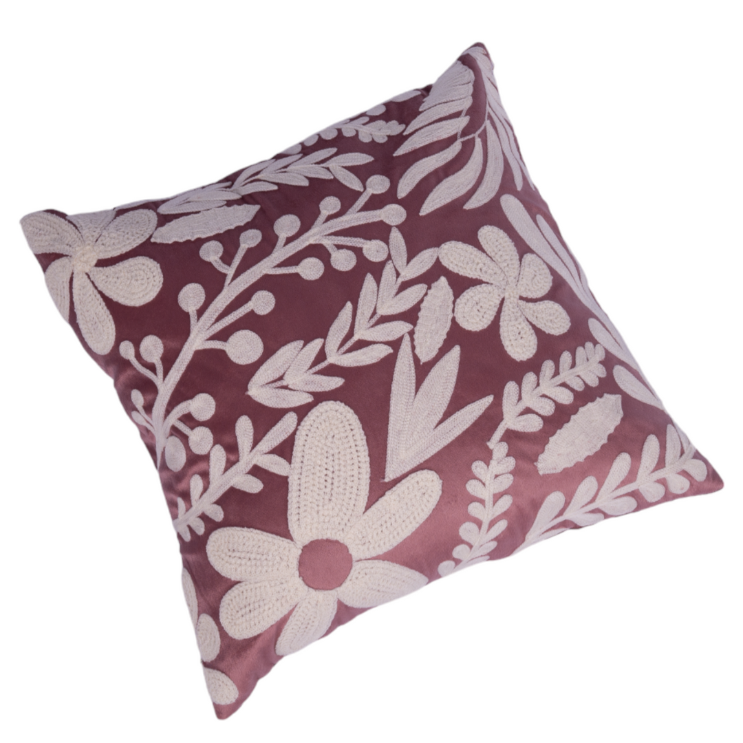 Floral Hue Cushion Cover Pink (Set Of Two)