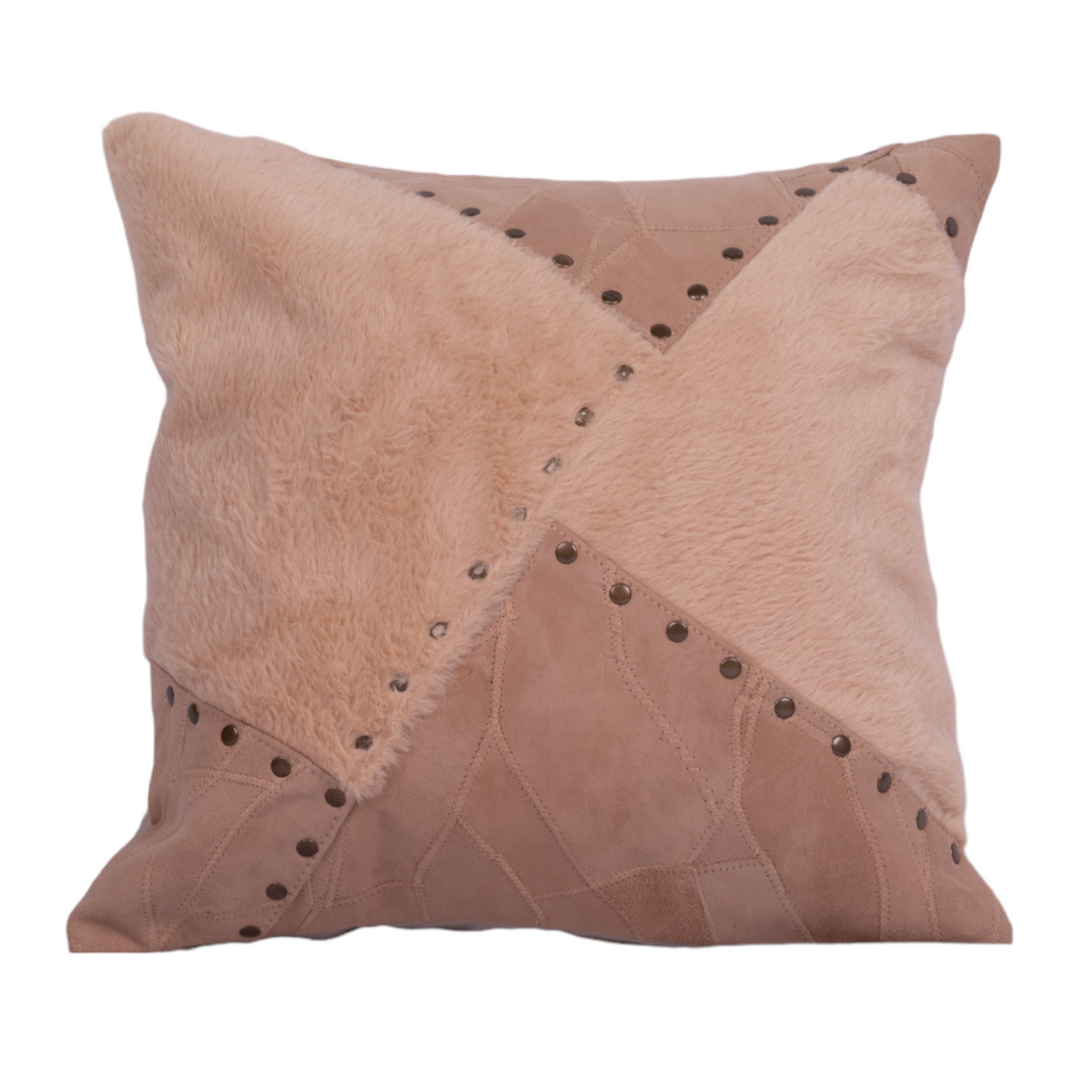 Fur Cream Cushion Cover (Set Of 2)