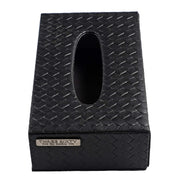 RA Luxurious Black Leather Tissue Box