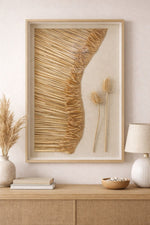 Load image into Gallery viewer, RATIOS 3D Botanical Wall Art– Natural Textured Design