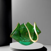 RA Green clear glass candle holder Small