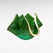 RA Green clear glass candle holder Small