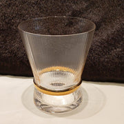 Crystal Ribbed Glass Drinking GLasees (Set Of 6)