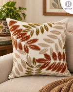 Load image into Gallery viewer, The Autumn Foliage Hand-Embroidered Cushion Cover