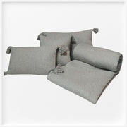 RA Grey Cotton King-Size Bedspread with Pillow covers