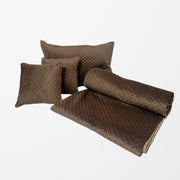 Brown Velvet Cozy Decorative Bed Cover