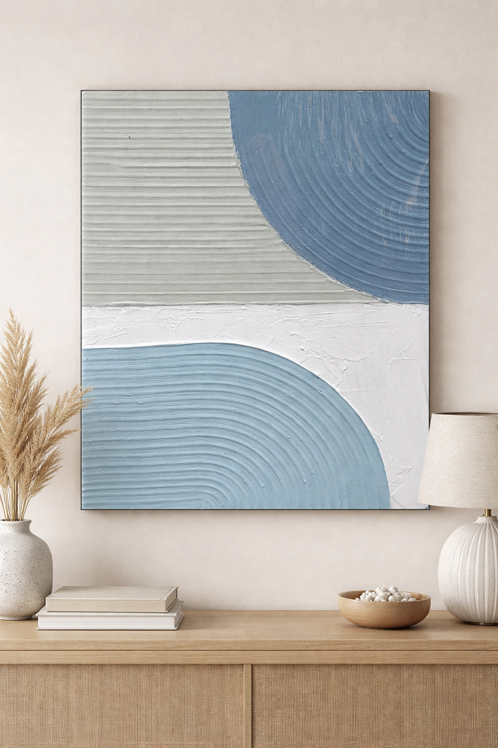 RATIOS Abstract Textured Wall Art – Modern Curves
