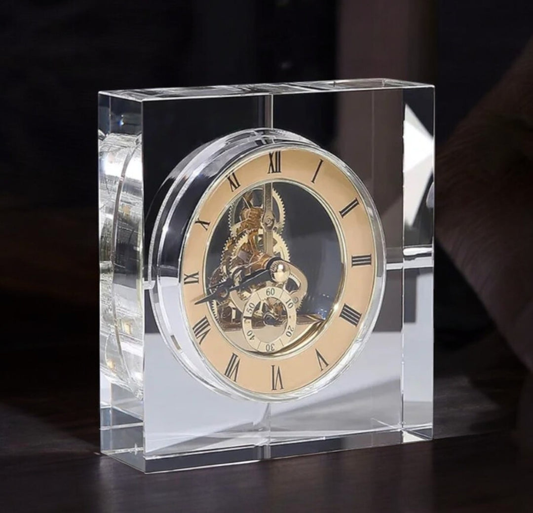 RA Luxury Crystal Desk Clock