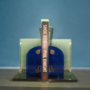 RA Transparent Glass Bookend (S/2)