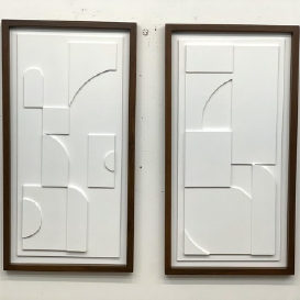 RA ABSTACT WALL ART (SET OF 2)