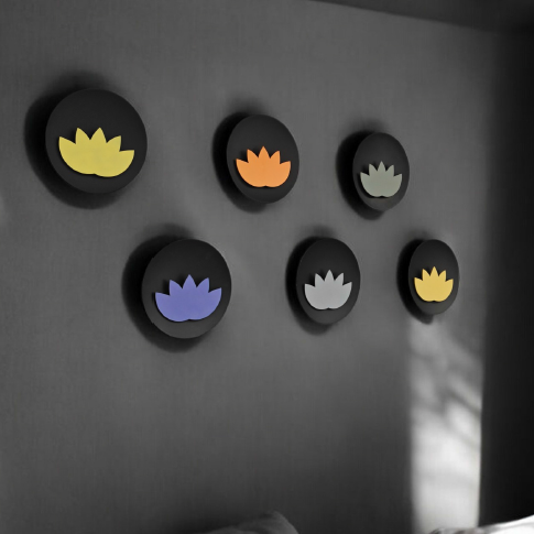 RA LOTUS  WALL ART (Set of 6)