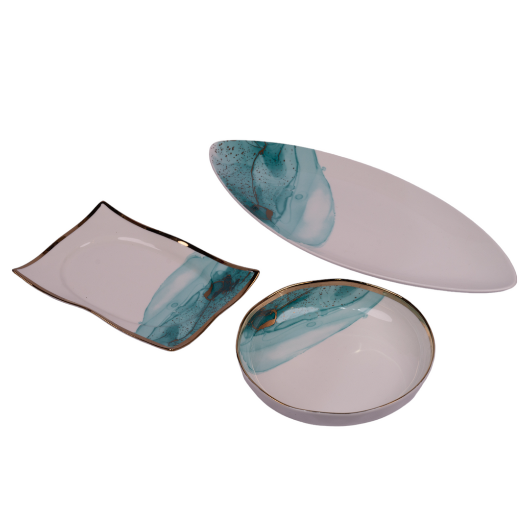 MONET PLATTER  TEAL