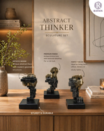 Load image into Gallery viewer, Abstract Thinker Sculpture Set (Set of 3)