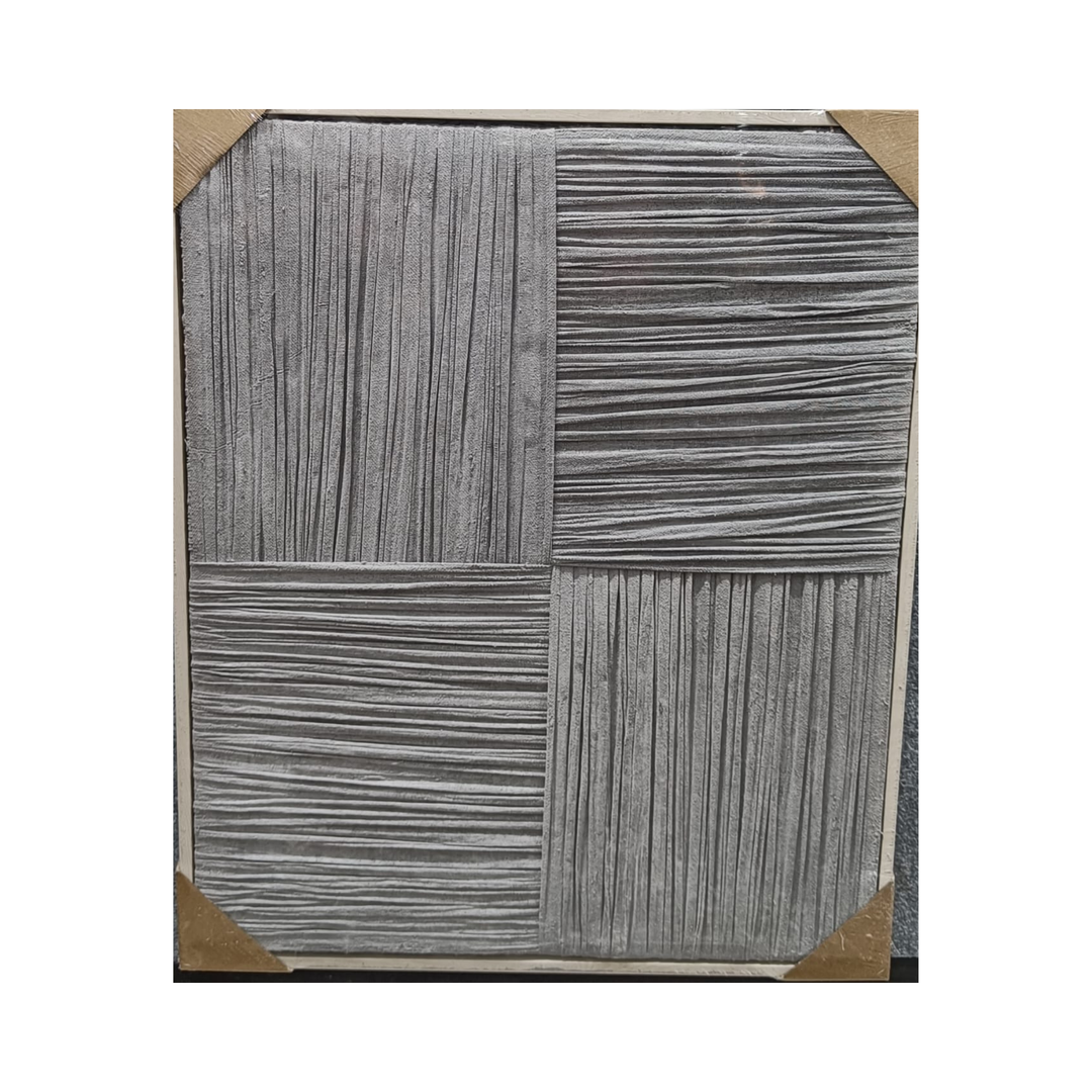 Textured Grey Abstract Wall Frame