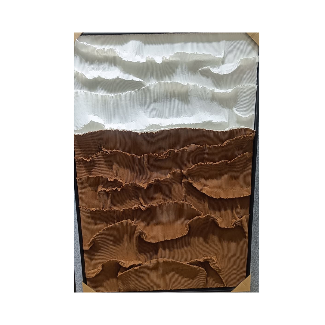Ratios  Handmade Textured "Cross-Line" Wall Art