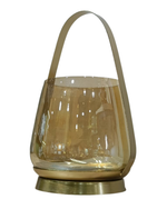 Load image into Gallery viewer, Amber Glass Lantern Table Lamp – Modern Luxury Decor Light