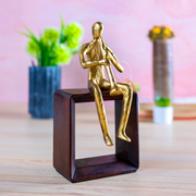 Abstract Musician Sculpture – Instrument Player (Medium Size)