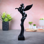 Load image into Gallery viewer, Ratios Black Pegasus Sculpture – Luxury Winged Horse Statement Décor