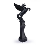 Load image into Gallery viewer, Ratios Black Pegasus Sculpture – Luxury Winged Horse Statement Décor