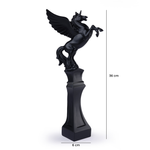 Load image into Gallery viewer, Ratios Black Pegasus Sculpture – Luxury Winged Horse Statement Décor