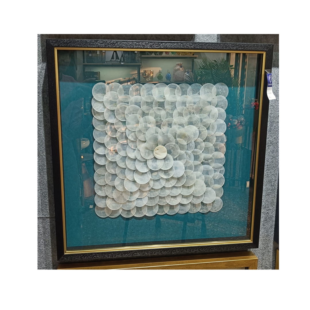 RATIOS Ivory Bloom – Capiz Shell Wall Art