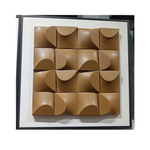 Load image into Gallery viewer, 🟤 Ratios 3D Geometric Wall Art – Modern Sculptural Panel
