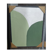 RATIOS Abstract Textured Wall Art – Green Harmony