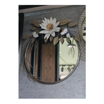 Load image into Gallery viewer, ✨ Floral Gold Accent Round Wall Mirror