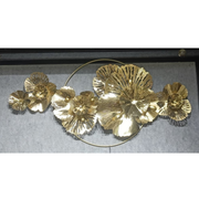 ✨ Golden Floral Metal Wall Art – Luxury Statement Décor ✨