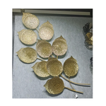 Load image into Gallery viewer, 🌿 Golden Textured Leaf Metal Wall Art – Premium Home Décor