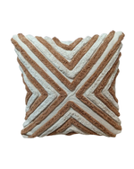 Load image into Gallery viewer, Modern Boho Textured Cotton Cushion Cover – Geometric Chevron Design