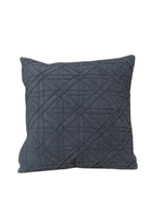 Load image into Gallery viewer, Charcoal Geometric Textured Cushion Cover