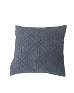 Load image into Gallery viewer, Charcoal Geometric Textured Cushion Cover