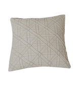 Load image into Gallery viewer, Textured Ivory Geometric Cushion Cover