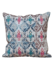 Pastel Ikat Motif Decorative Cushion Cover