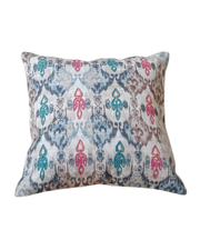 Pastel Ikat Motif Decorative Cushion Cover