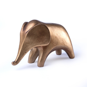 Minimal Golden Elephant Decor Showpiece