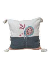 Pastel Ikat Motif Decorative Cushion Cover