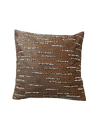 Load image into Gallery viewer, RATIOS Brown Textured Cushion Cover with Horizontal Sequin Lines – Modern Luxe Accent