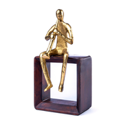 Abstract Musician Sculpture – Instrument Player (Medium Size)
