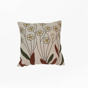 RA Yellow Floral Design Cushion Cover
